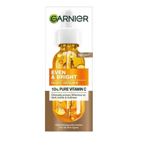 Garnier – Night Serum Enriched with 10% Pure Vitamin C + Hyaluronic Acid