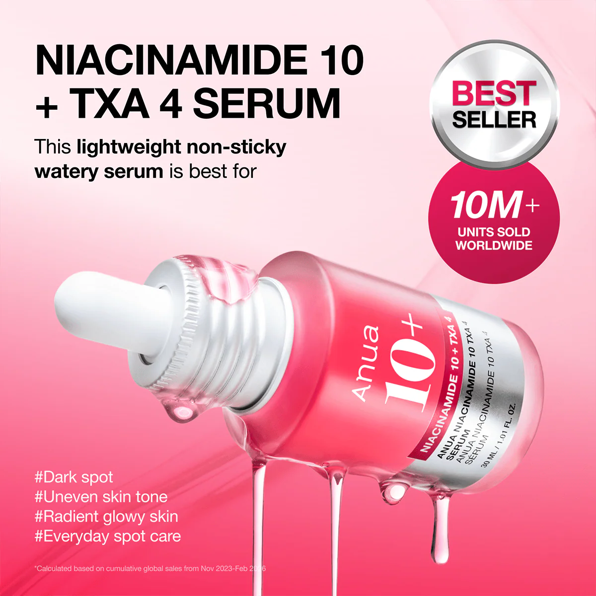 Anua - Niacinamide 10% + TXA 4% Serum
