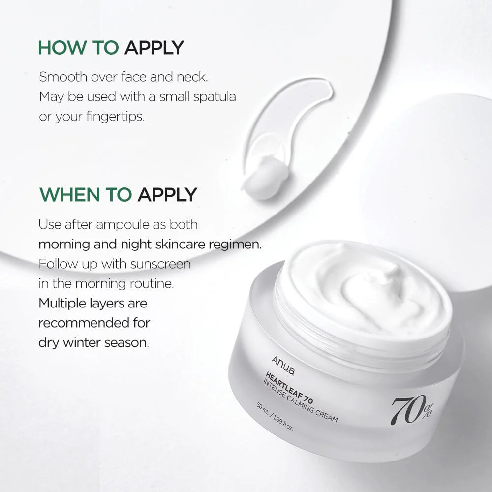 Anua - Heartleaf 70% Intense Calming Cream 50ml