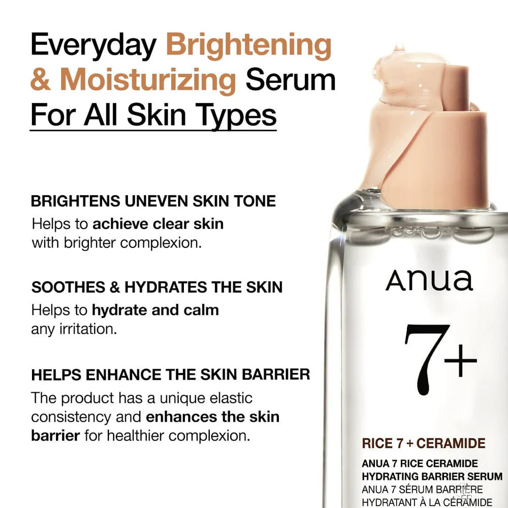 Anua - 7% Rice Ceramide Hydrating Barrier Serum 50ml