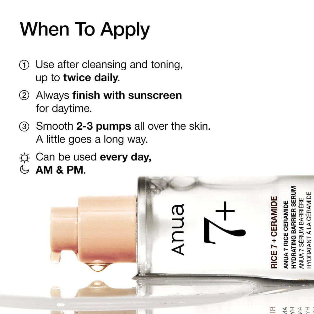 Anua - 7% Rice Ceramide Hydrating Barrier Serum 50ml