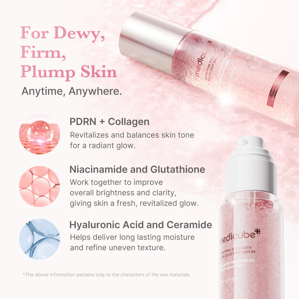 Medicube – PDRN Collagen Pink Jelly Mist Serum