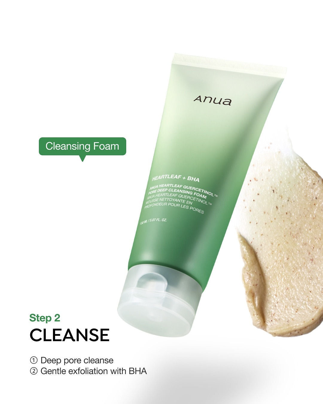 Anua - Heartleaf Quercetinol Pore Deep Cleansing Foam 25ml