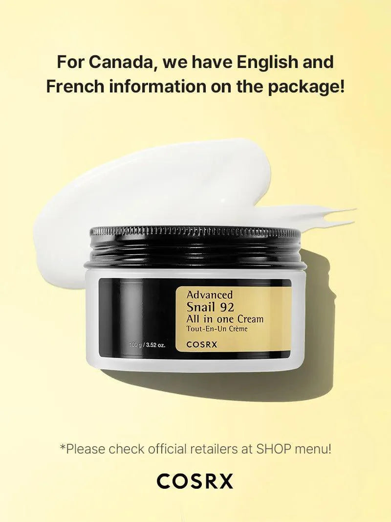 COSRX - Advanced Snail 92 All In One Cream 100g
