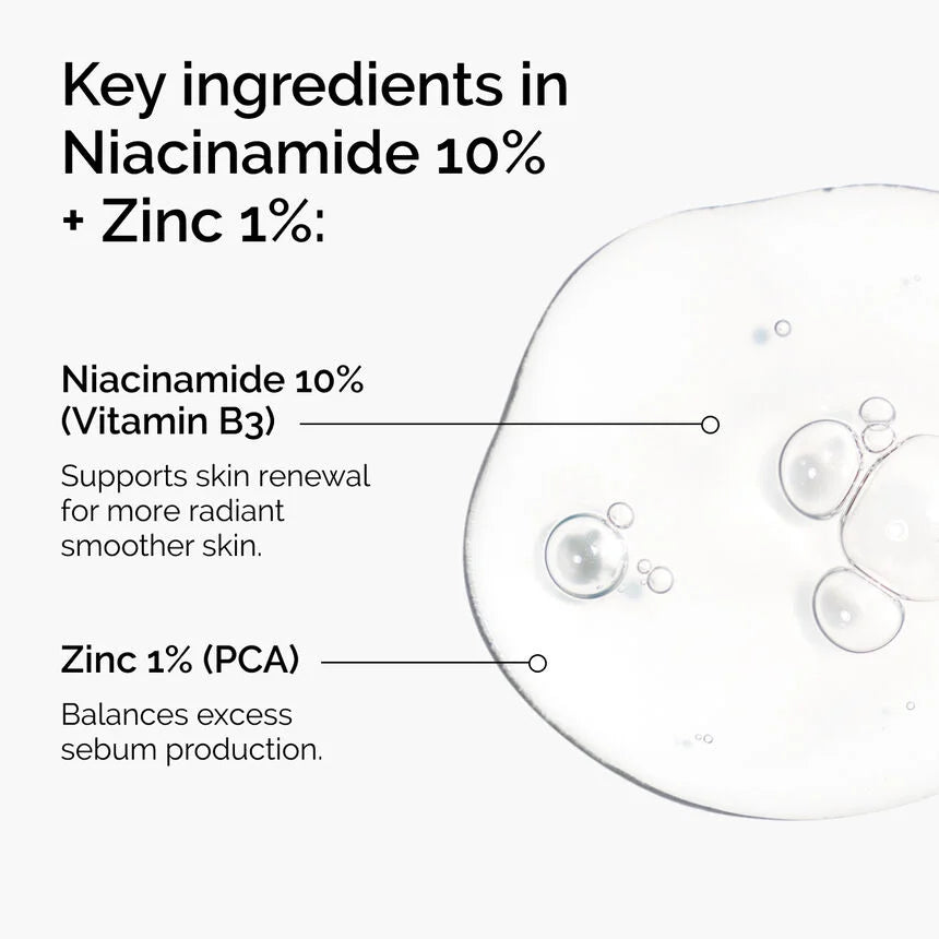 The Ordinary – Niacinamide 10% + Zinc 1% Serum 30ml