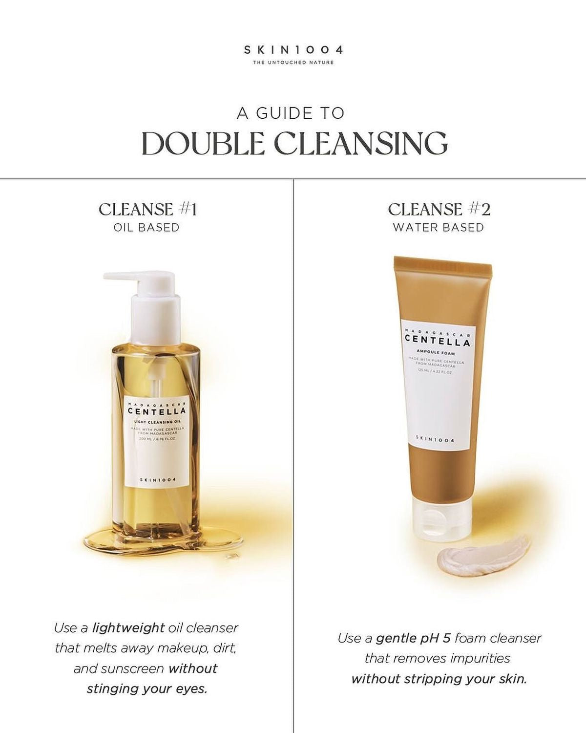 SKIN1004 – Centella Double Face Cleansing Set Exfoliating Calming & Hydrating