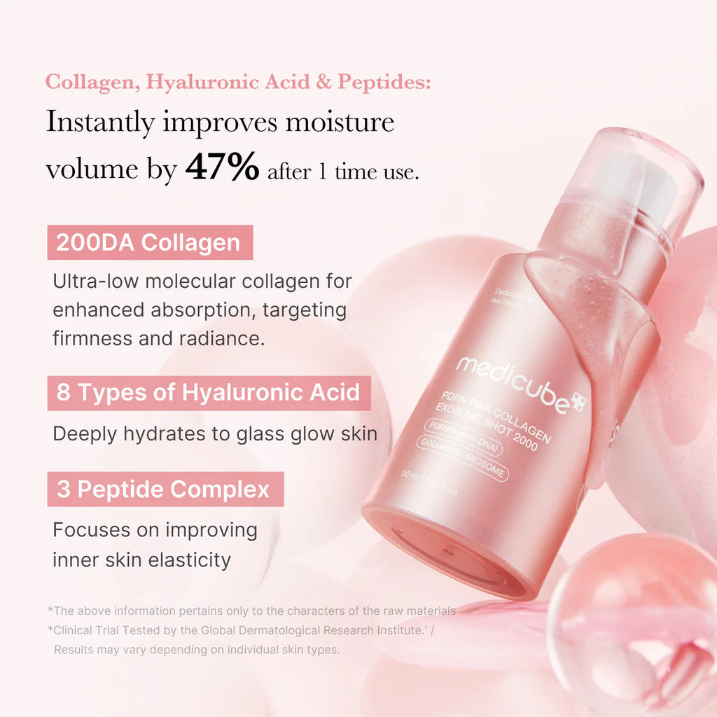 Medicube – PDRN Pink Collagen Exosome Shot Serum 2000
