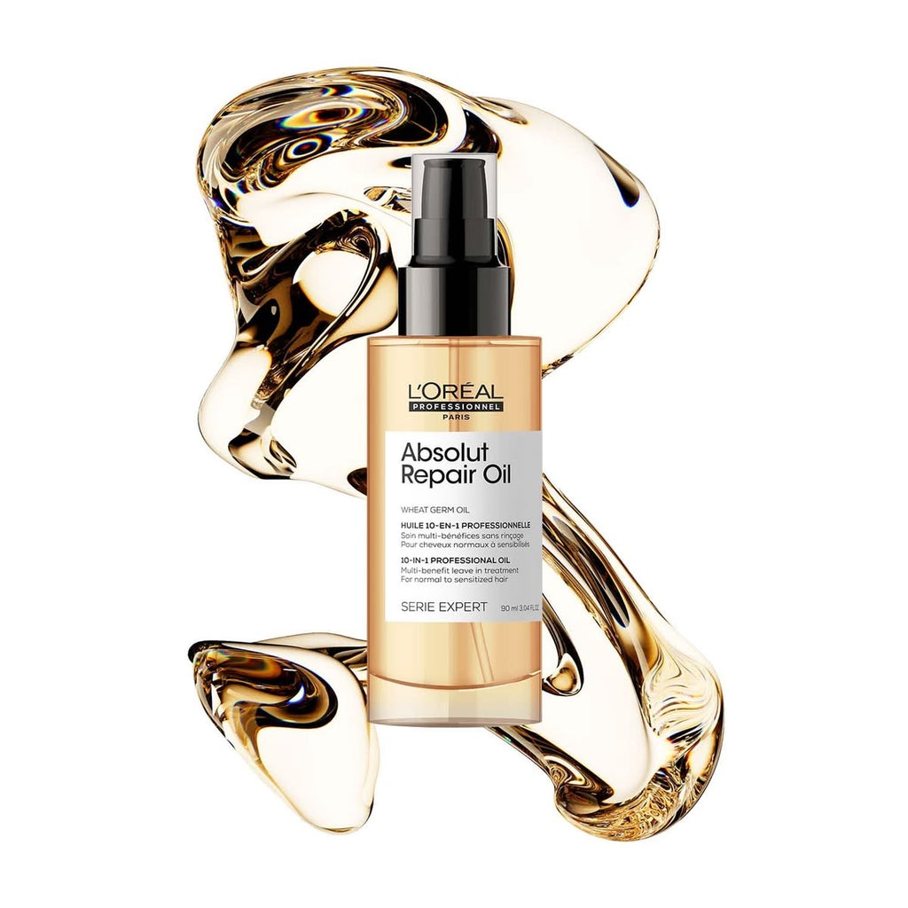 L'Oréal Professionnel Paris – Absolut Repair 10-in-1 Leave-In Hair Oil for Damaged Hair 90ml