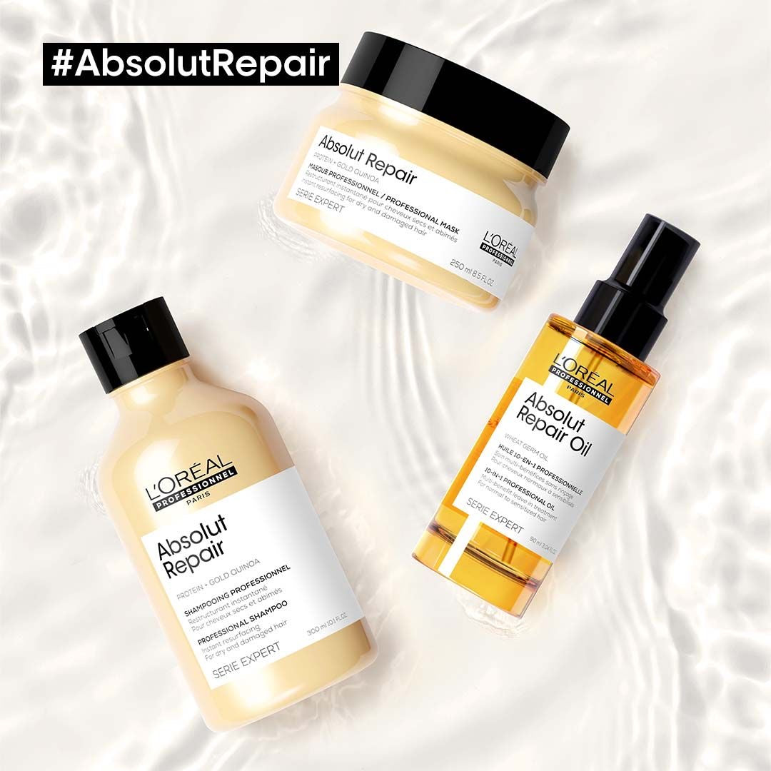 L'Oréal Professionnel Paris – Absolut Repair 10-in-1 Leave-In Hair Oil for Damaged Hair 90ml